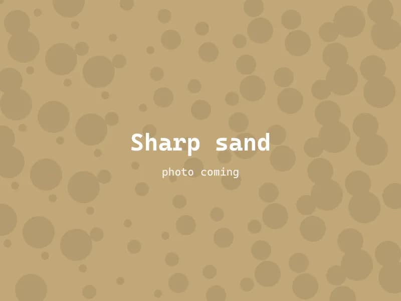 Sharp sand