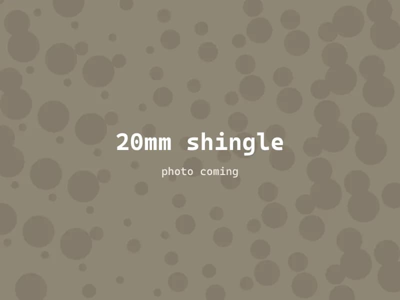 20mm shingle gravel